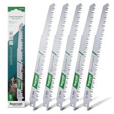 5x Bayerwald Werkzeuge Säbelsägeblatt - Länge 230 mm | Für Weichholz/