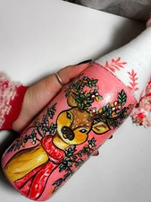 Handgemalte Leuchtflasche