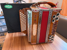 Rarität: Steirische Hybrid Harmonika Hohner Alpina IV D. G-C-F