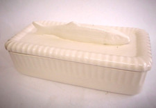 Hübsche Fischdose mit 3-D Fischgriff , cremefarbenes Keramik, NORDSEE