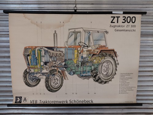 Rollkarte zt300 traktor ddr - rollkarte,