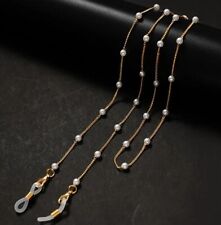 Brillenkette Sonnenbrillenkette Brillen Kette Sommer Premium Gold Perle