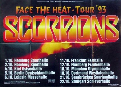Scorpions 1993 plakat - scorpions,
