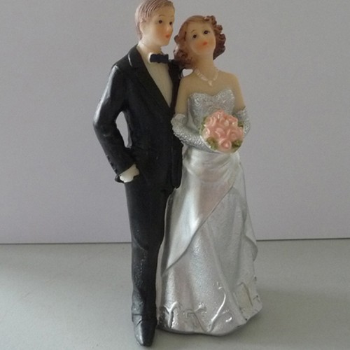 Silberne hochzeit deko figur - silberne,