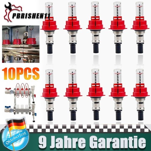 10x flowmeter fußbodenheizung - flowmeter,