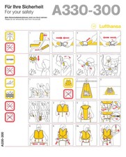 Safety Card / Lufthansa /