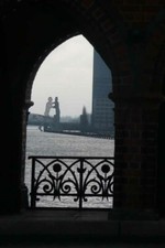 Oberbaumbrücke Brücke Berlin Deutschland Foto Bild Druck