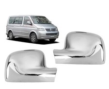 2x Chrom Spiegel Kappen