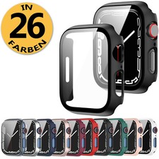 Case für Apple Watch Series 1-10  38-49mm Ultra Schutzhülle Glas 360-Grad Cover