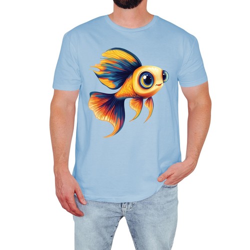 Süß goldfisch herren shirt - süß, t-shirt