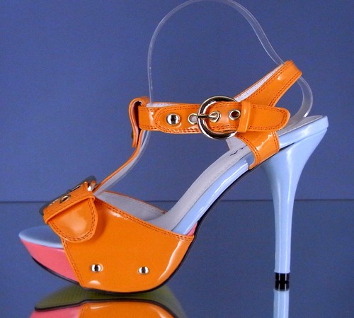 Plateau high heels - plateau,