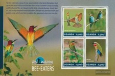Uganda 3225-3228 Kleinbogen (kompl.Ausg.) postfrisch 2014 Bienenfresser
