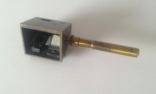 Antiker Winkelspiegel Winkelprisma aus Messing bez. 450 81  2