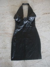 Wetlook-Kleid**Mit Spandex**Neckholder**Schwarz**Gr. M**