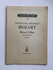 Noten. Mozart. Messe C-Dur. KV