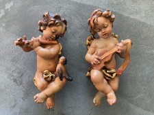 2x Holzengel mit schöner