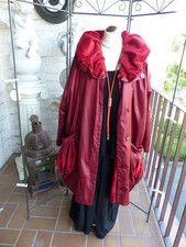 5551 Xadoo Mantel, Rot, Größe: XL/XXL Teddyfell gefüttert