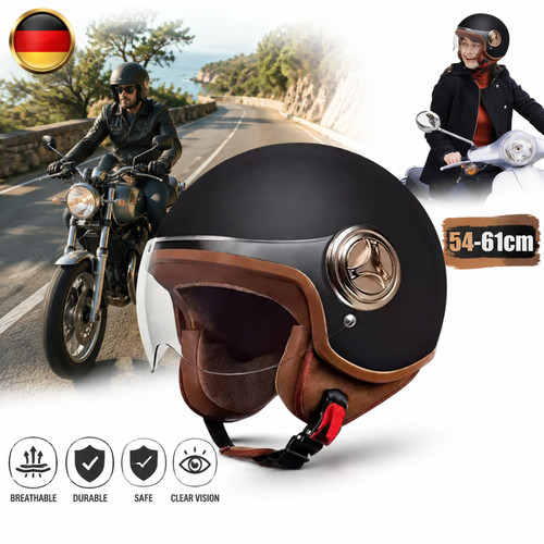 Retro motorradhelm vintage - retro,