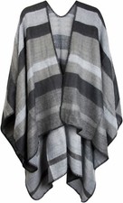 Poncho mit Streifen Muster