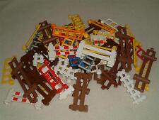 LEGO DUPLO - ZAUN / ZÄUNE - Farben und Varianten wählbar - weiß braun rot gelb