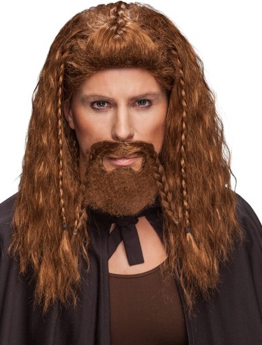Wikinger vollbart bart braun - vollbart,