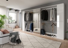 xonox.home Systemmöbel Projekt X 5tlg. Kombination Garderobe Ankleidezimmer Schr