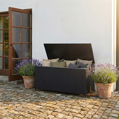Auflagenbox poly rattan - auflagenbox,
