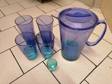Tupperware "Eleganzia" Saftkanne 2 Liter mit 4 Bechern
