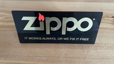 Zippo Werbeschild "It Works