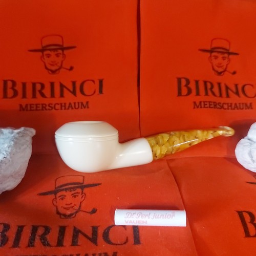 Block meerschaum pfeife - 1a,