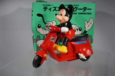 vintage Masudaya Disney Mickey Mouse Red Scooter - Japan in Box