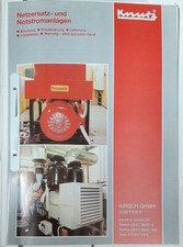 zwei Mappen A4 von KIRSCH eine Notstromanlage für die DR IWST Aschersleben, 1993