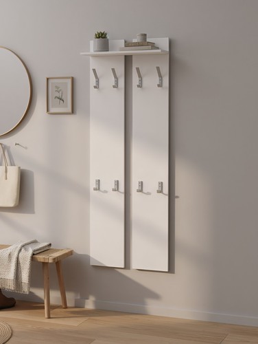 Wandgarderobe 160cm weiß - wandgarderobe,