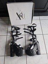 Y.R.U. Dollskill Plateau Sandalen Heels 36 Nightcall Riemen Gothic Rave festival
