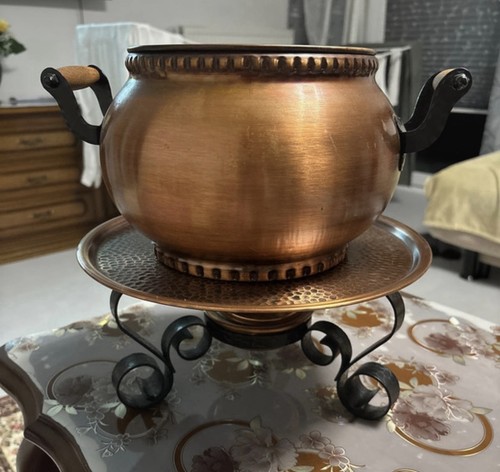 Kupfer fondue set 1950 - kupfer,