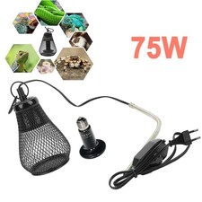 Wärmelampe Reptile UVA UVB Keramik Lampe Dimmbar für Reptilien Schildkröten 75W