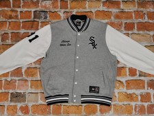 *CHICAGO WHITE SOX MAJESTIC BASEBALL USA VINTAGE  JACKE*MBL*GRAU*GR: L*TIP TOP