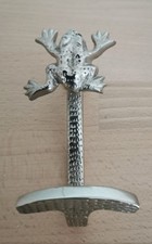 Kleiderhaken Garderobe  Wand Haken Frosch Design Hazenkamp Nickel 12x5x6 cm