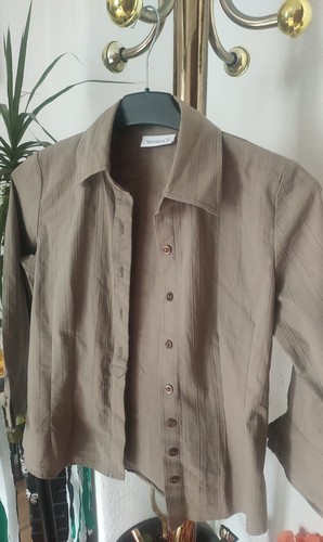 Elegante damenbluse braun - elegante, in