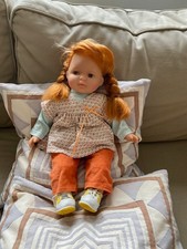 Schlummerle, hübsche, handgefertigte und handbemalte Puppe von Schildkröt, 37 cm