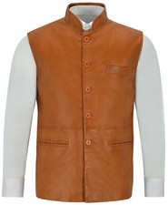 Herren Lammleder Weste Pure Schafsfell Business Hochzeit Kleidung Gilet Weste