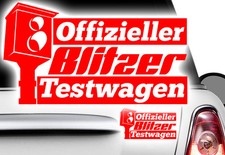 1x Blitzer Strichliste Blitzer Testwagen Aufkleber FUN Auto Shocker Sticker 111 