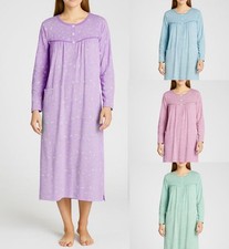 Damen Nachthemd Sleepshirt  mille fleur Langarm  4 Farben M - 3XL  40-54