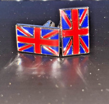 MANSCHETTENKNÖPFE MIT UNUION JACK BRITISCHE FLAGGE UNITED KINGDOM