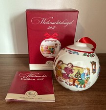 Hutschenreuther Porzellankugel Weihnachtskugel Kugel 2017 in OVP
