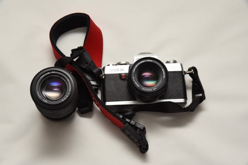 Analog spiegelreflexkamera - analog,