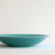 Hael Werkstätten große Schale Heymann Seladon Ming Glasur Stempelmarke um 1930