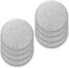 Rubberneck Filz Sitzkissen Stuhlkissen Filzkissen rund hellgrau 8 Stk Wie Neu