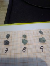 kleine Roh - smaragde wie abgebildet im Originalgestein nr Auktion nr. 8