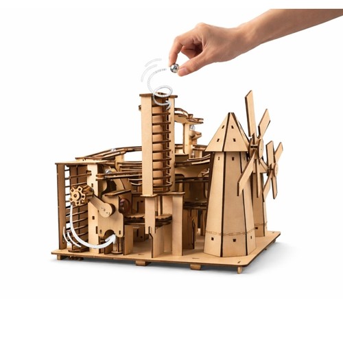 Holz murmelbahn windmühle - holz,